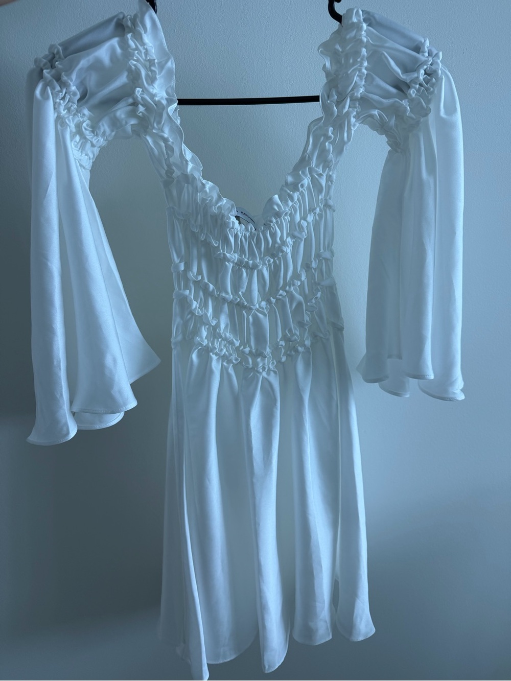 Georgia Hardinge white mini dress